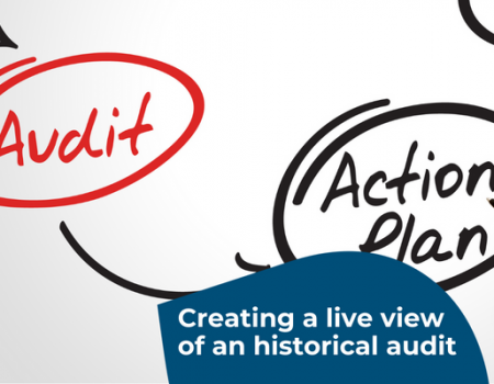 Creating a live view of an historical audit
