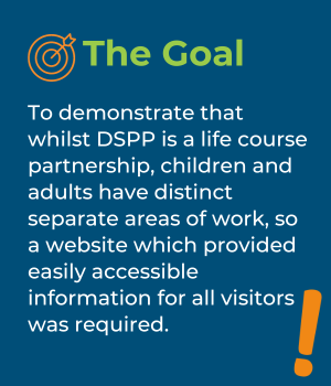 Dudley Safeguarding People Partnership website goal
